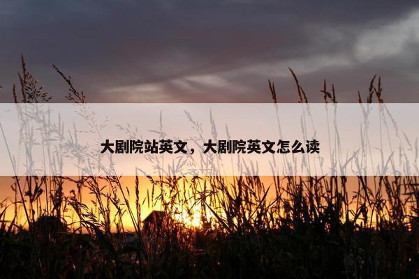 大剧院站英文，大剧院英文怎么读
