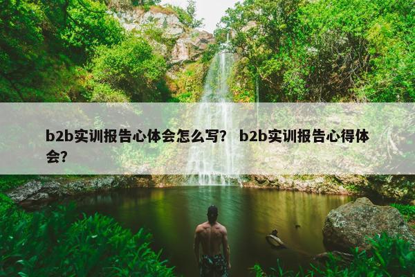 b2b实训报告心体会怎么写？ b2b实训报告心得体会？