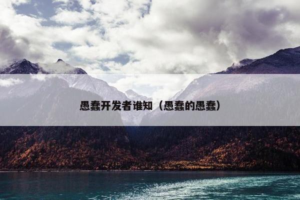 愚蠢开发者谁知（愚蠢的愚蠢）