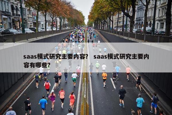 saas模式研究主要内容？ saas模式研究主要内容有哪些？