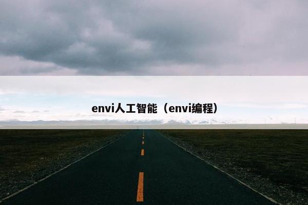 envi人工智能（envi编程）