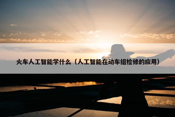 火车人工智能学什么（人工智能在动车组检修的应用）