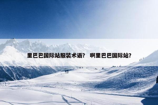 里巴巴国际站服装术语？ 啊里巴巴国际站？