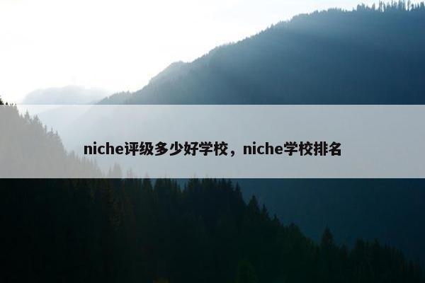 niche评级多少好学校，niche学校排名