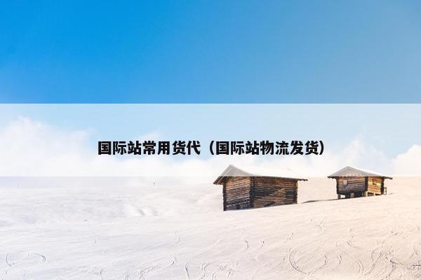 国际站常用货代（国际站物流发货）