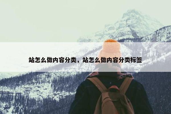 站怎么做内容分类，站怎么做内容分类标签