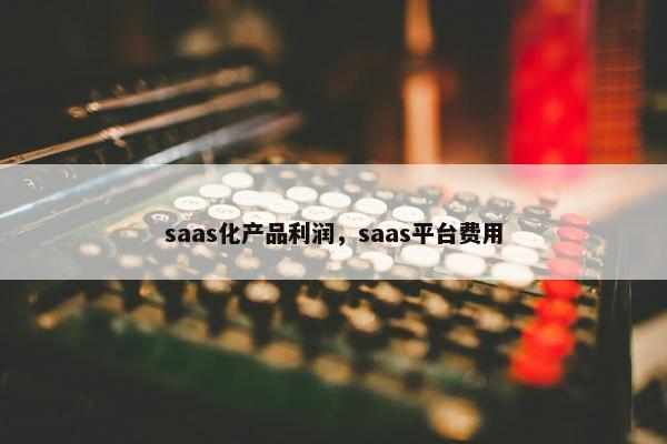 saas化产品利润，saas平台费用