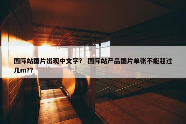 国际站图片出现中文字？ 国际站产品图片单张不能超过几m?？