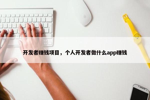 开发者赚钱项目，个人开发者做什么app赚钱