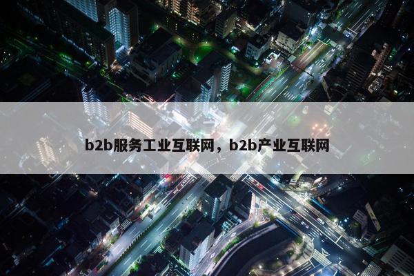 b2b服务工业互联网，b2b产业互联网