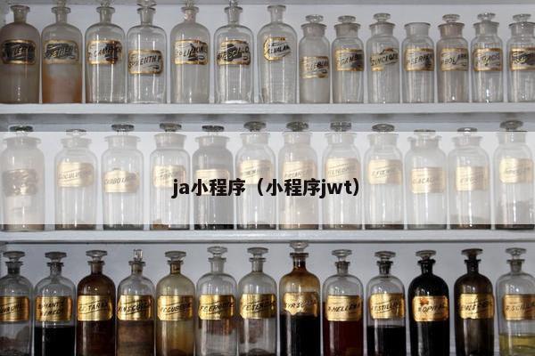 ja小程序（小程序jwt）
