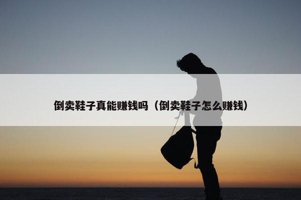 倒卖鞋子真能赚钱吗（倒卖鞋子怎么赚钱）