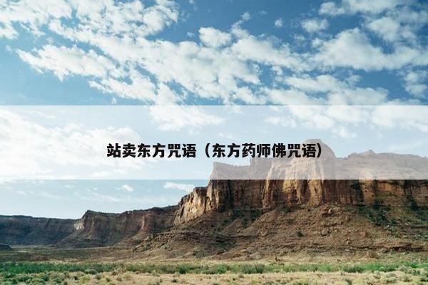 站卖东方咒语（东方药师佛咒语）