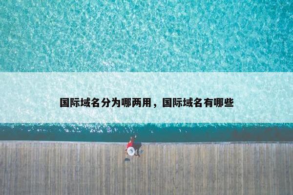 国际域名分为哪两用，国际域名有哪些