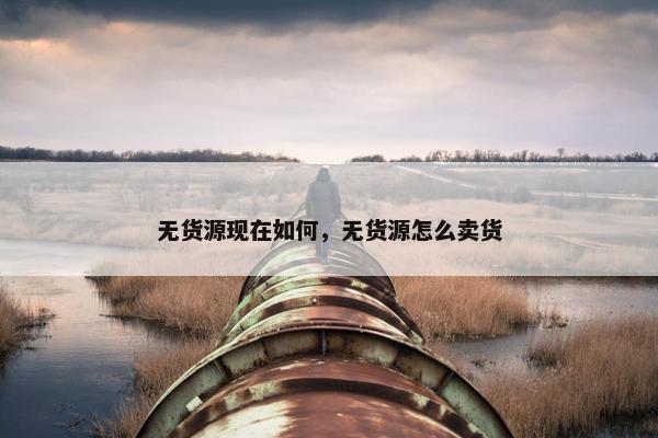 无货源现在如何，无货源怎么卖货