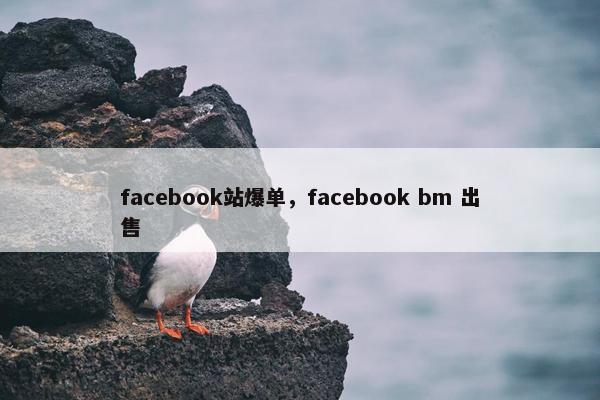 facebook站爆单，facebook bm 出售