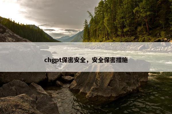 chgpt保密安全，安全保密措施