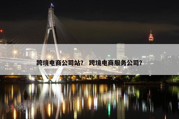 跨境电商公司站？ 跨境电商服务公司？
