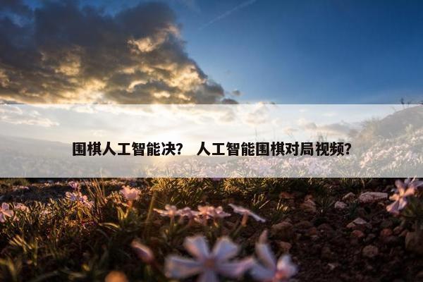 围棋人工智能决？ 人工智能围棋对局视频？