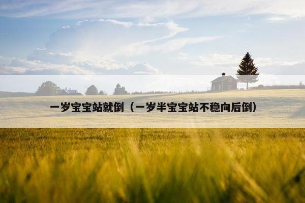 一岁宝宝站就倒（一岁半宝宝站不稳向后倒）