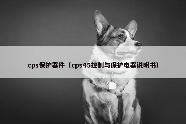 cps保护器件（cps45控制与保护电器说明书）