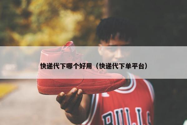 快递代下哪个好用（快递代下单平台）