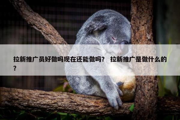 拉新推广员好做吗现在还能做吗？ 拉新推广是做什么的？