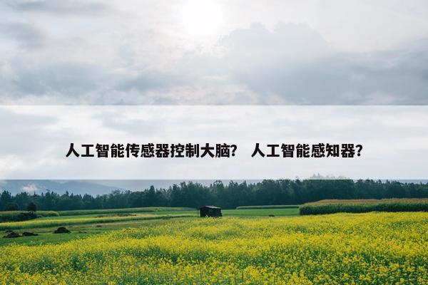 人工智能传感器控制大脑？ 人工智能感知器？