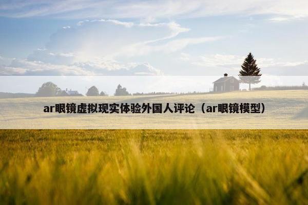ar眼镜虚拟现实体验外国人评论（ar眼镜模型）