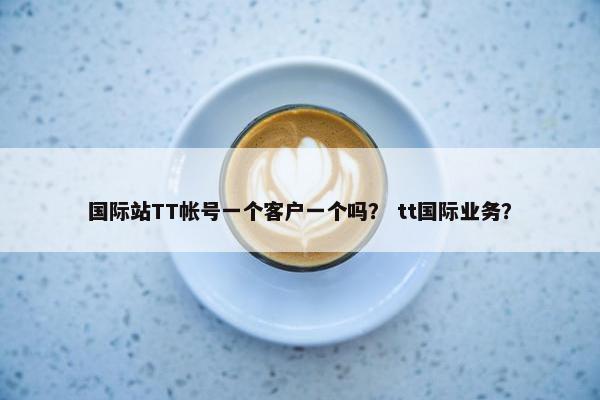 国际站TT帐号一个客户一个吗？ tt国际业务？