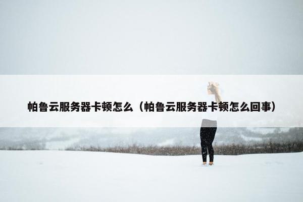 帕鲁云服务器卡顿怎么（帕鲁云服务器卡顿怎么回事）