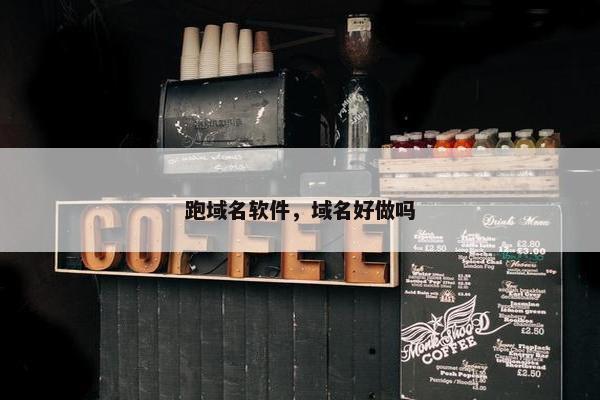跑域名软件，域名好做吗