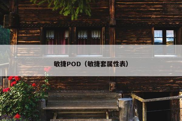敏捷POD（敏捷套属性表）