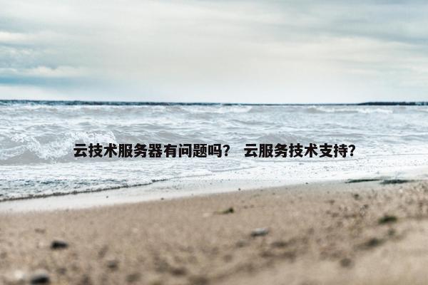 云技术服务器有问题吗？ 云服务技术支持？