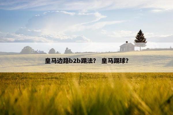皇马边路b2b踢法？ 皇马踢球？