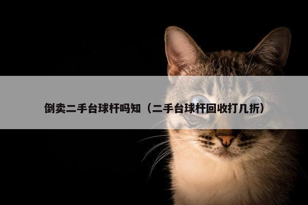 倒卖二手台球杆吗知（二手台球杆回收打几折）