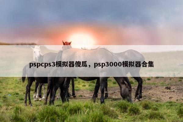 pspcps3模拟器傻瓜，psp3000模拟器合集