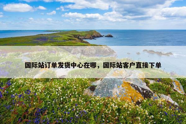 国际站订单发货中心在哪，国际站客户直接下单