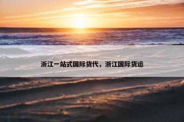 浙江一站式国际货代，浙江国际货运
