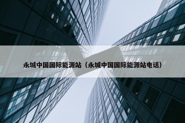 永城中国国际能源站（永城中国国际能源站电话）