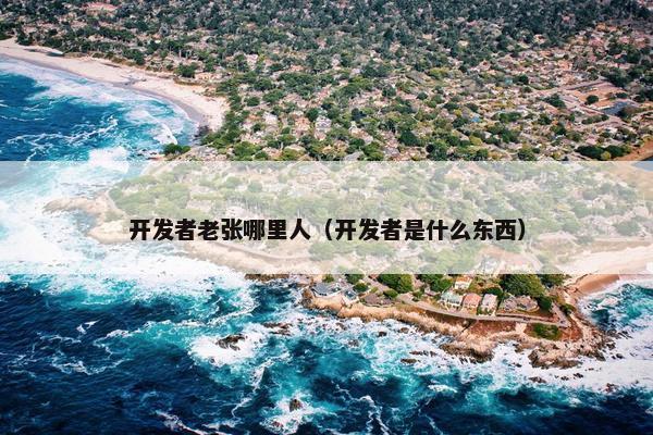 开发者老张哪里人（开发者是什么东西）