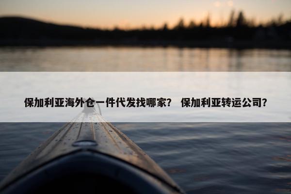 保加利亚海外仓一件代发找哪家？ 保加利亚转运公司？